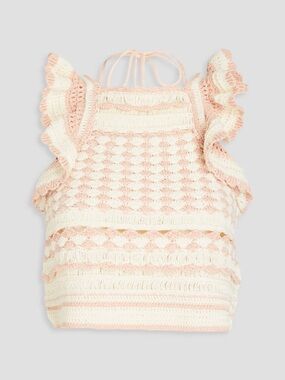 Zimmermann Cropped Clover Crochet Top NWT Size 00